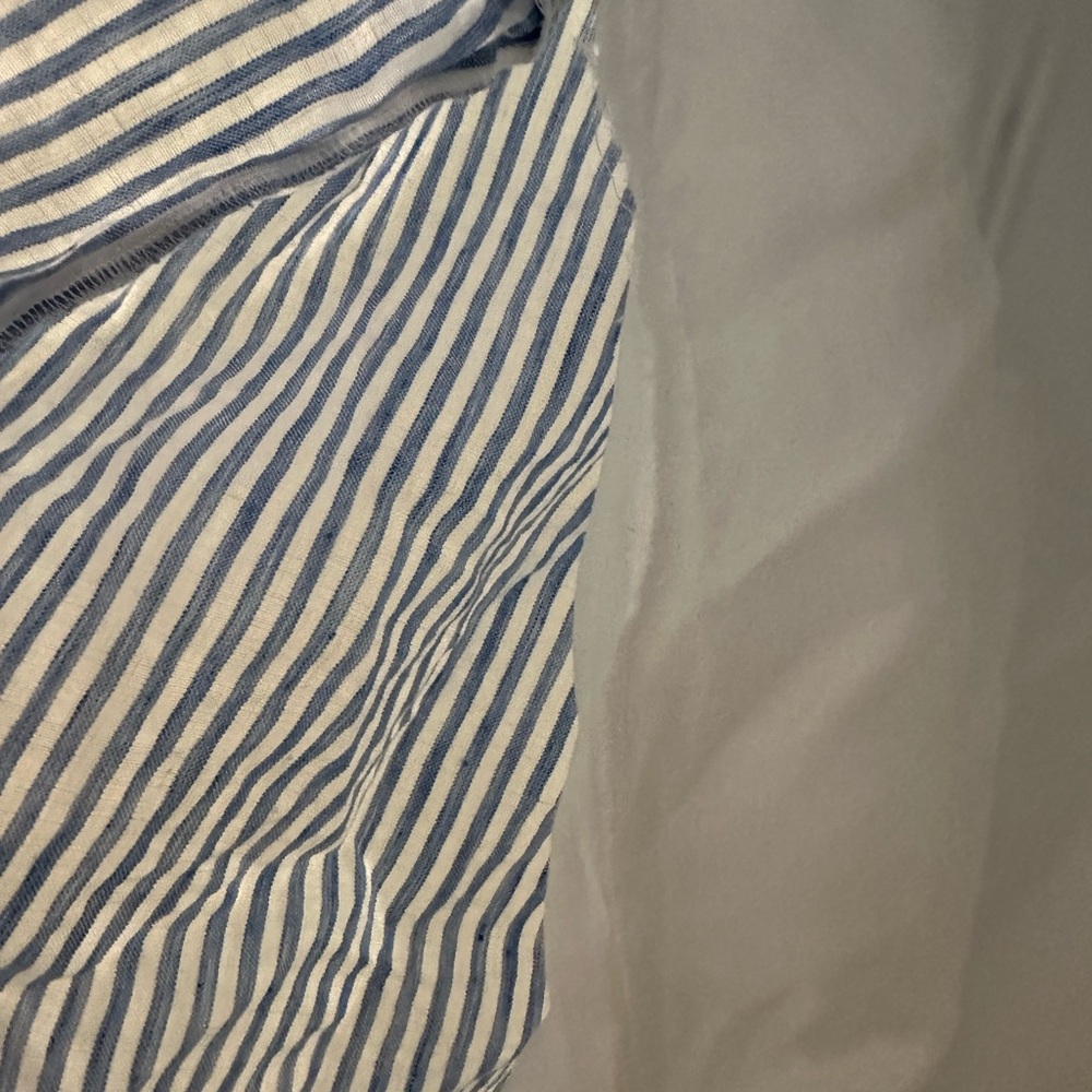 Brooks Brothers Linen Dress with Blue and White Stripes - Picture 4 of 4
